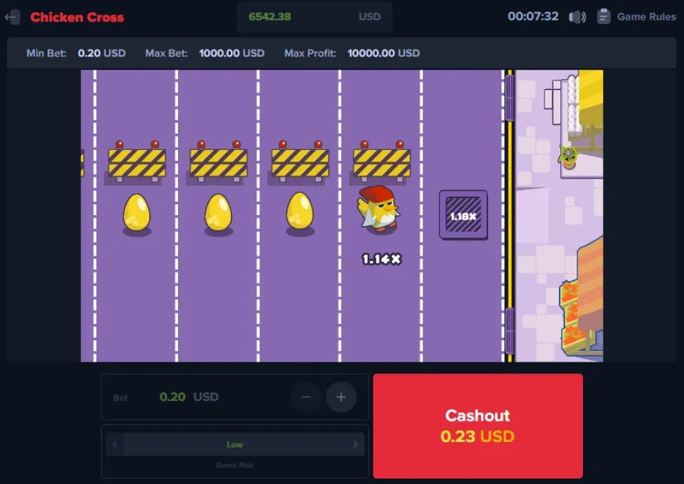 Chicken Cross Game